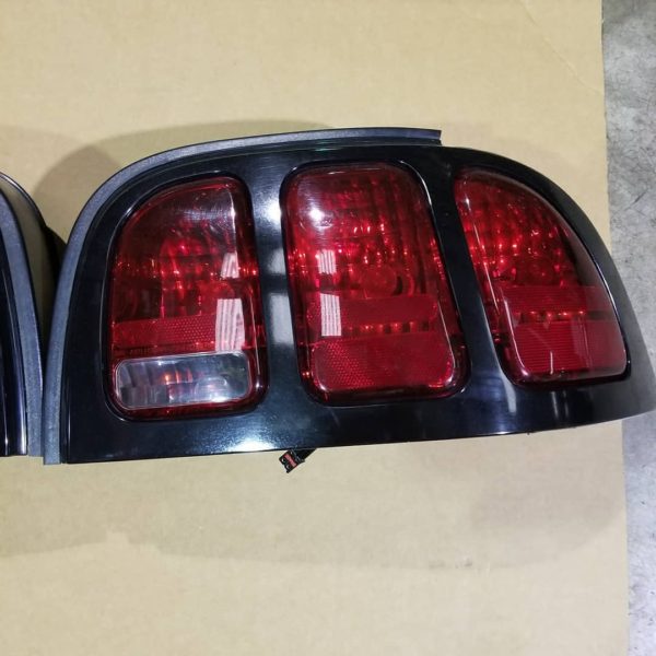 1996-1998 Mustang Black Tail Lights OEM - Image 3