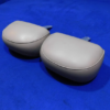 1999-2004 Ford Mustang Gray Large Headrest Pair Headrests - Image 3