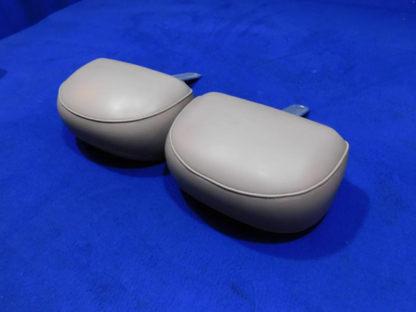 1999-2004 Ford Mustang Gray Large Headrest Pair Headrests - Image 3