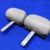 1999-2004 Ford Mustang Gray Large Headrest Pair Headrests - Image 6