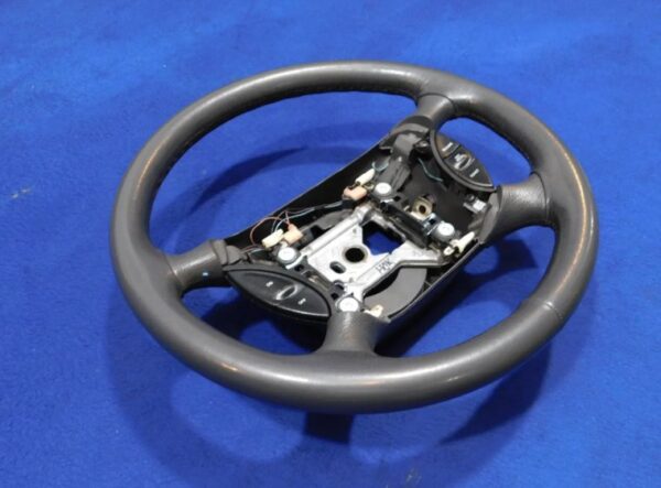 03 04 Ford Mustang Cobra Dark Charcoal Leather Steering Wheel OEM Take Off C96 - Image 3