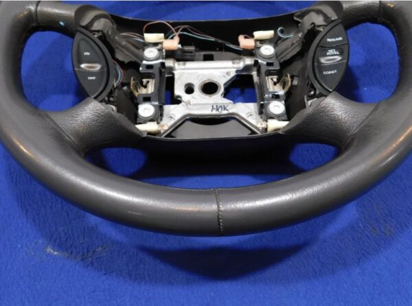 03 04 Ford Mustang Cobra Dark Charcoal Leather Steering Wheel OEM Take Off C96 - Image 8